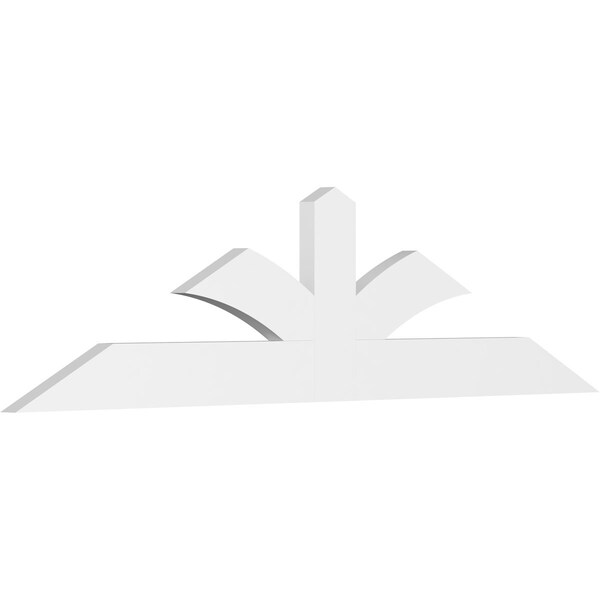 Ekena Millwork Richland Architectural Grade PVC Gable Bracket, 84"W x 21"H x 2"D x 6"F, 6/12 Pitch GBP084X21X0206RIC00 - main